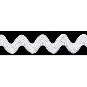 White – ric rac standard 16mm wide