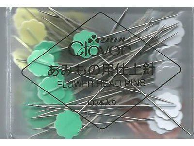 Clover Flower Head Pins Boxed