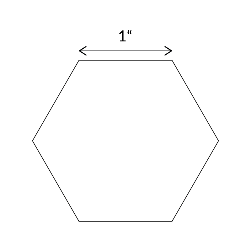 Hexiform – 1″ Hexagons (pack of 60)