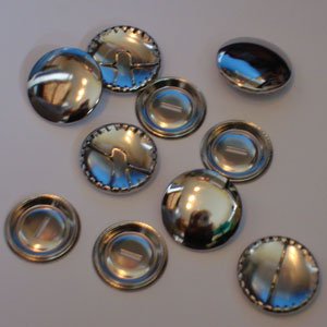 Metal self cover buttons – 29mm, pack of 10