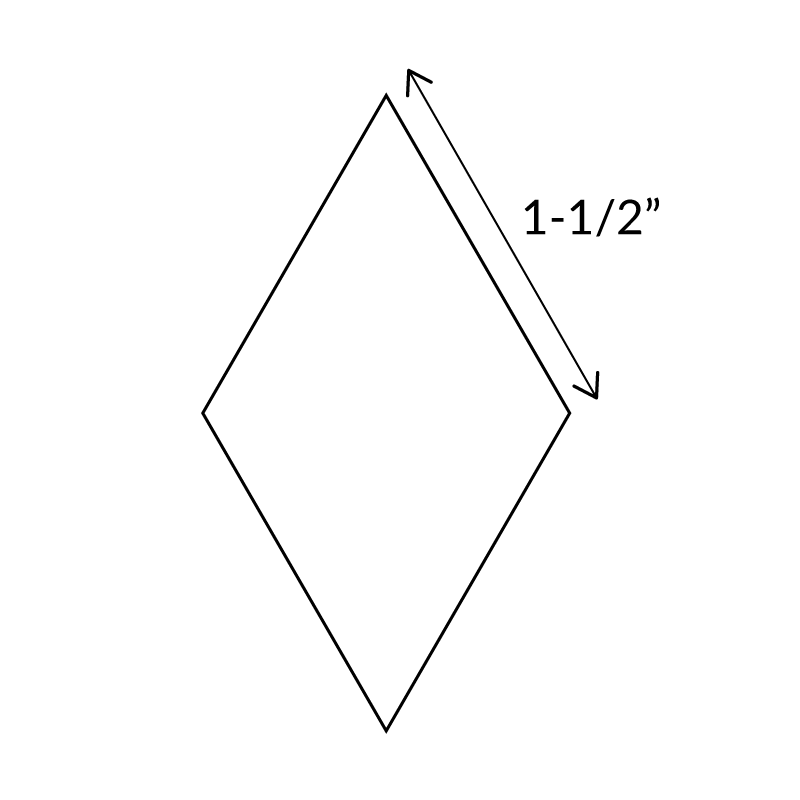 1 1/2 6 Point Diamond Paper -100 Pieces