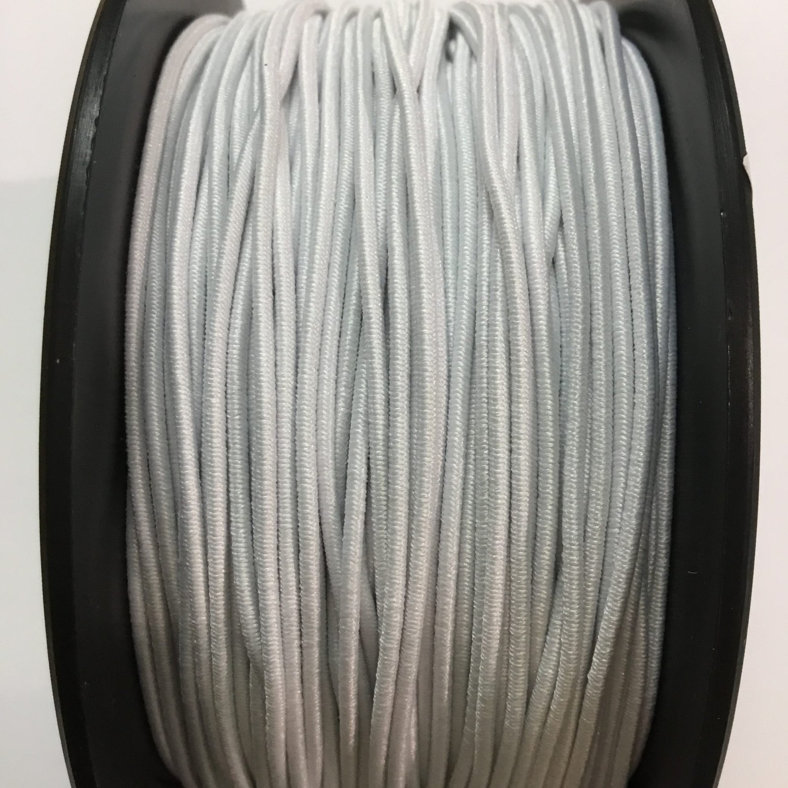 Thin Round Elastic – White