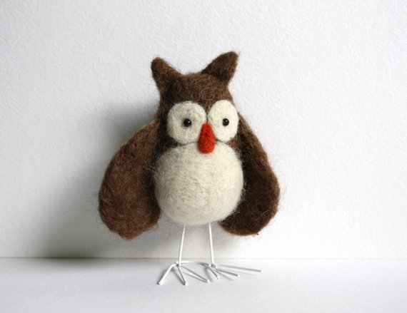 Felt Hoppy Needle Felting Kit – Brown Owl