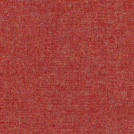 Metallic Yarn Dyed Linen- Ruby Fabric