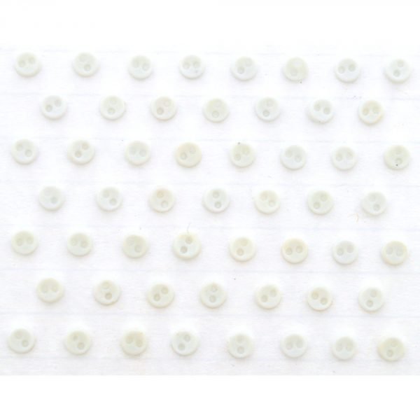 Micro Mini Round – White Button Pack