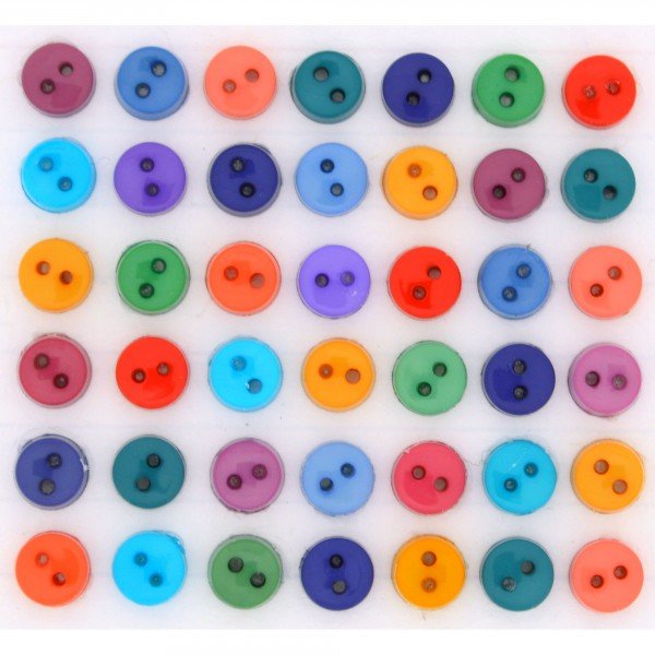 Tiny Round Gemstone button pack GEMTONE