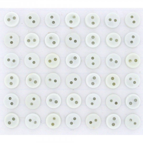 Tiny Round White button pack