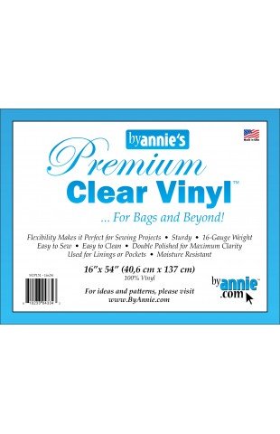 Clear Premium Weight Vinyl 16 Gauge – 16” x 54”