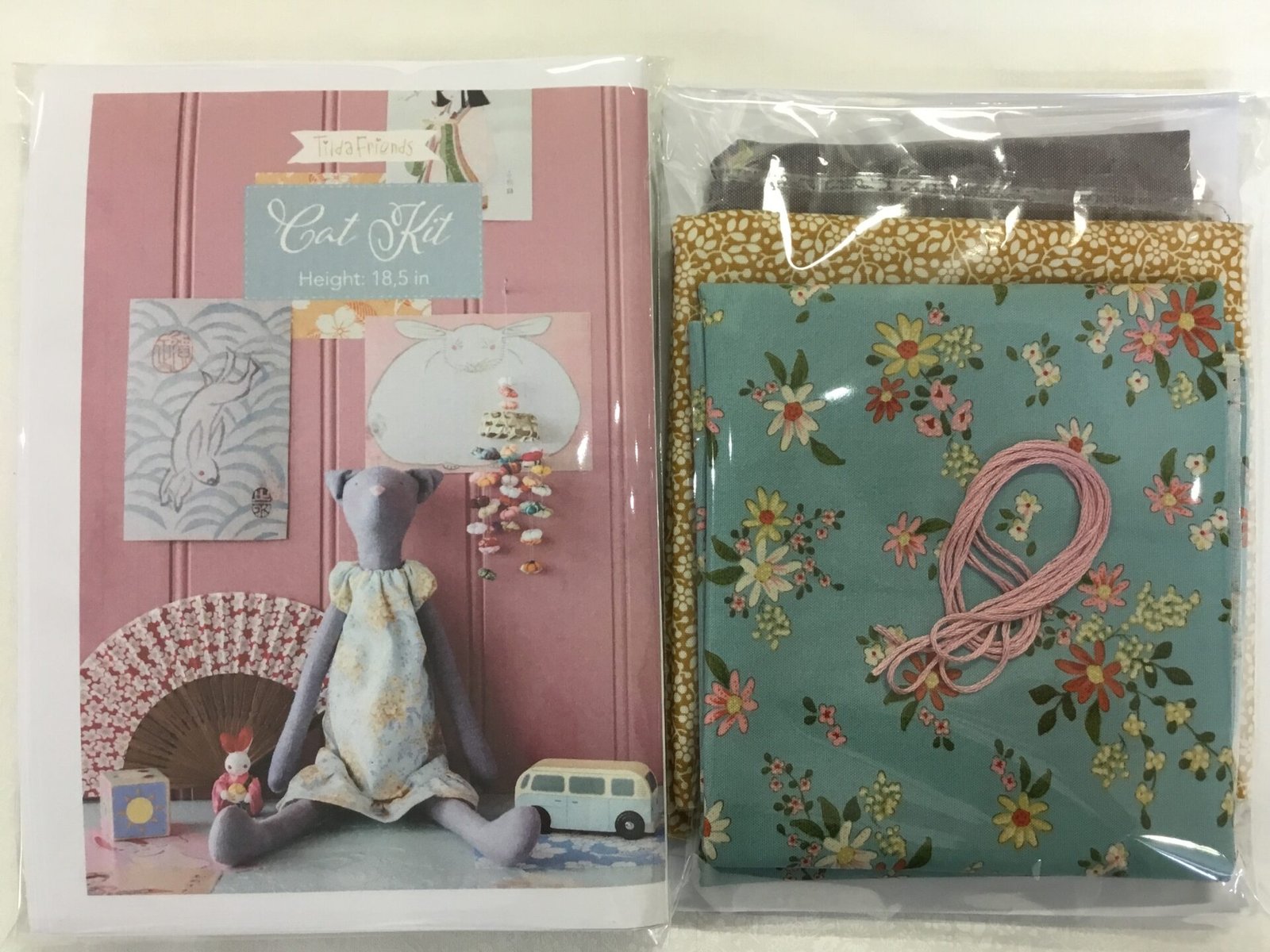 Tilda Cat Sewing Kit – Teal Dress