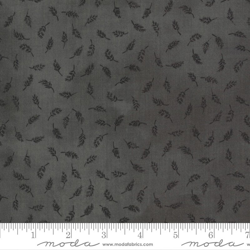 Janet Clare – Botanicals – Graphite Leaf Fabric