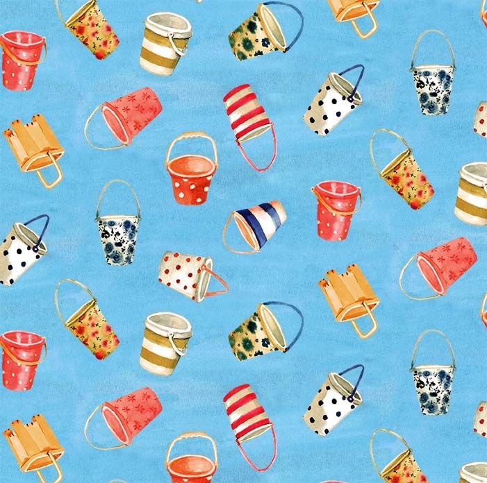 Portofino – Blue Buckets Fabric