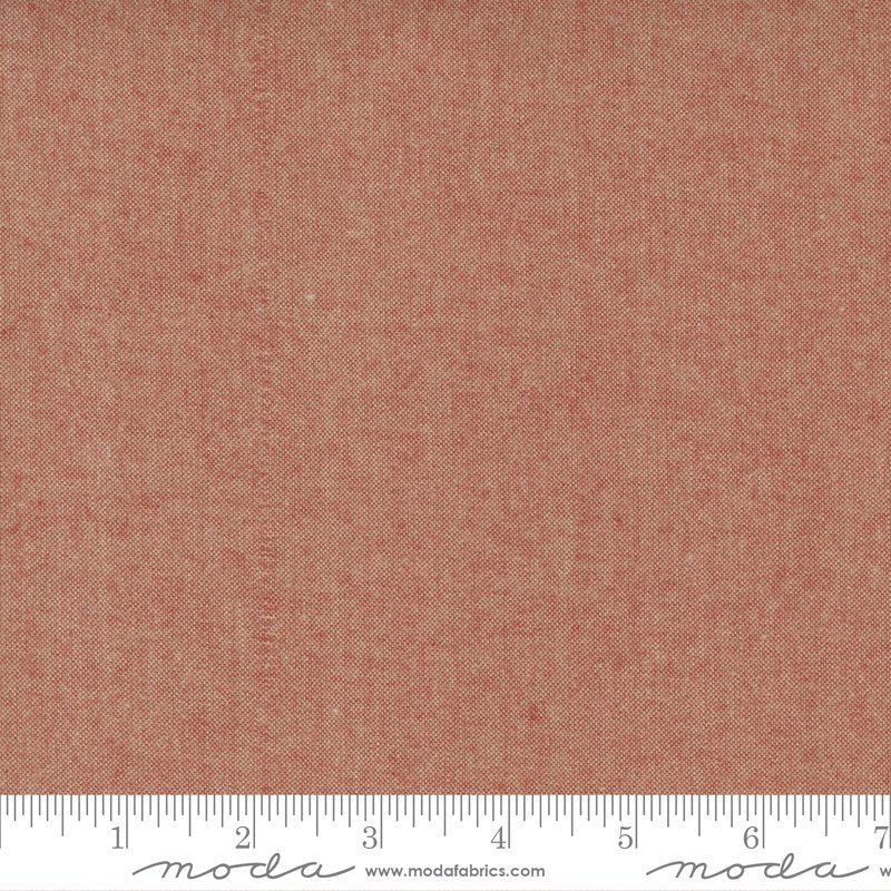 Homemade Homespun – Red Woven Flannel Solid Fat 1/4