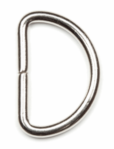 Nickel D Rings 20mm 2 pieces