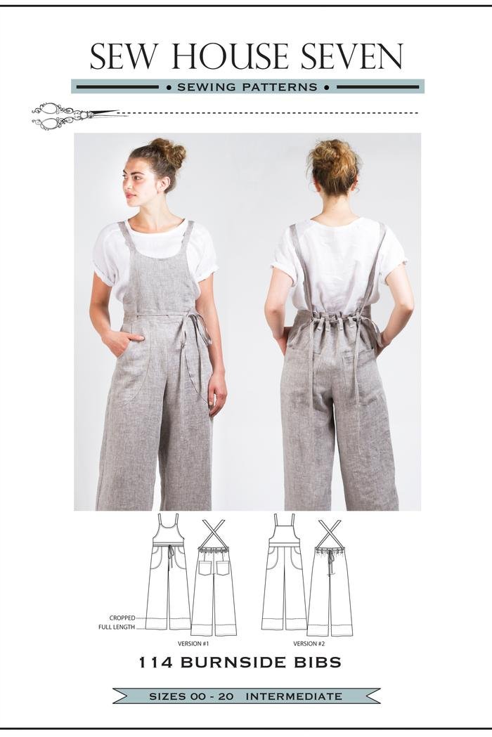 The Wildwood Burnside Bibs Pattern by Sew House Seven