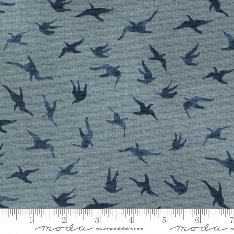 Janet Clare – To the Sea – Sky Kittiwake Fabric