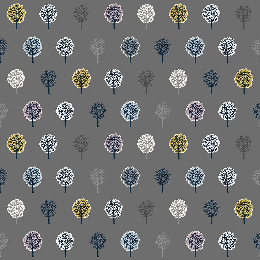 Heather and Sage – Trees Grey Fat 1/4