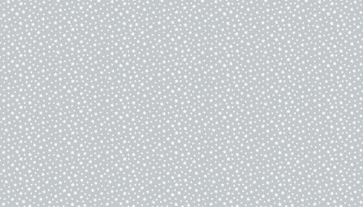 Neutrals – White-on-Pewter Stars Fabric