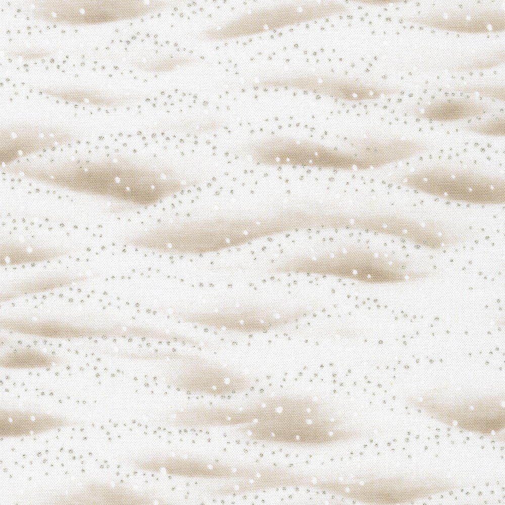 Snowy Brook – Drifts on Vintage White fat 1/4