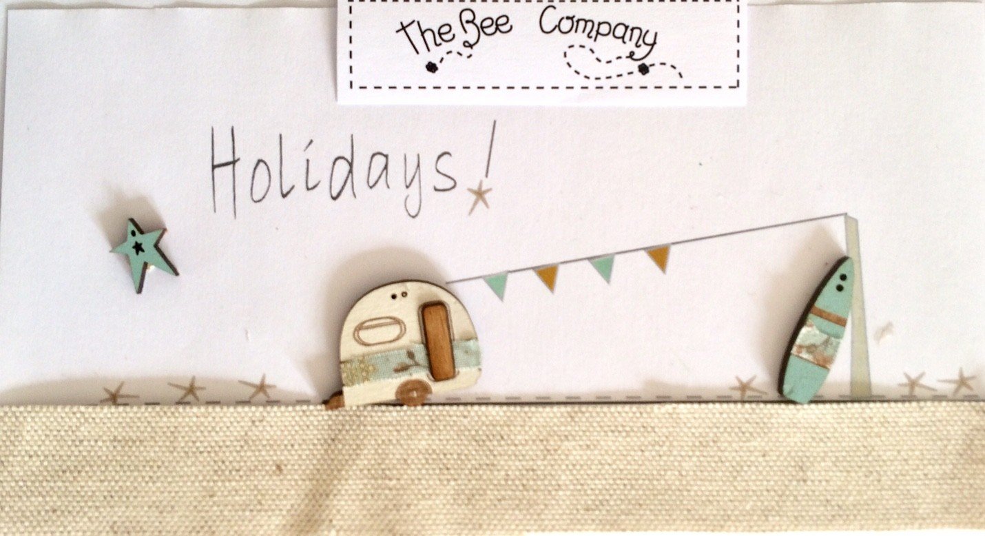 Summer Holidays Caravan Buttons