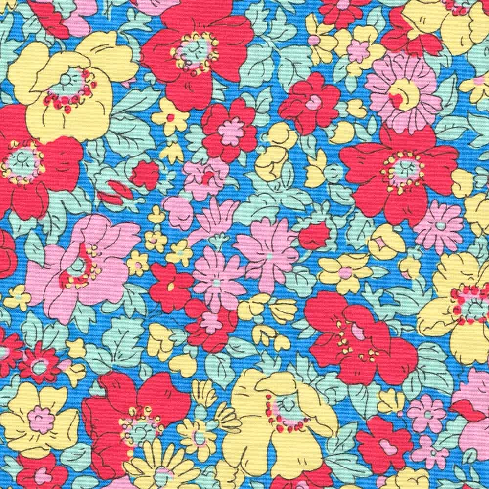 Liberty Cosmos Parks Blue Pink Yellow Fat 1/4
