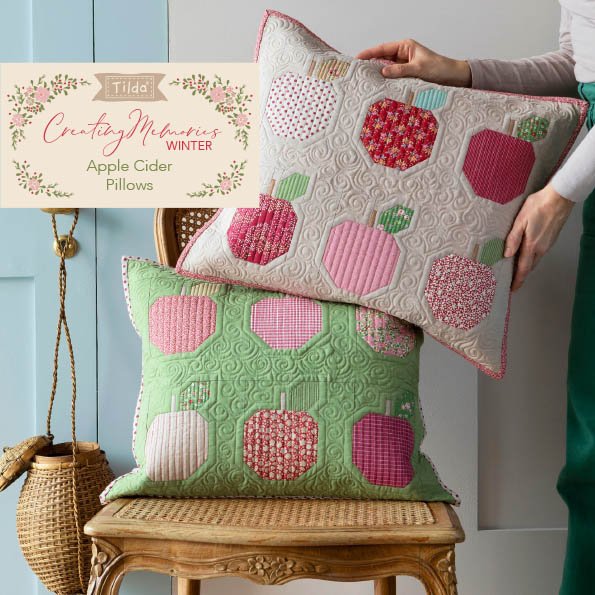 Tilda Creating Memories Apple Cider Pillow Kit – Beige background
