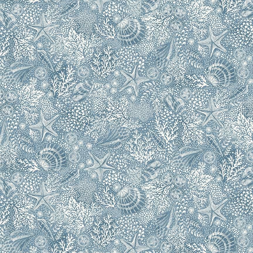 High Tide – Reef- Mid Blue Fabric