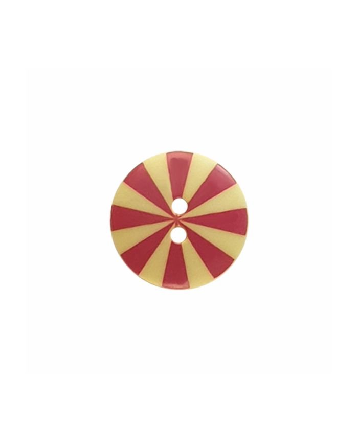 Kaffe Fassett Button – Radiate 15mm – Pink & Yellow