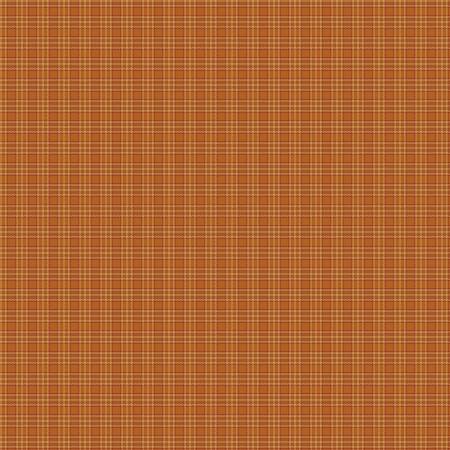 Orange Woven Plaid Fabric