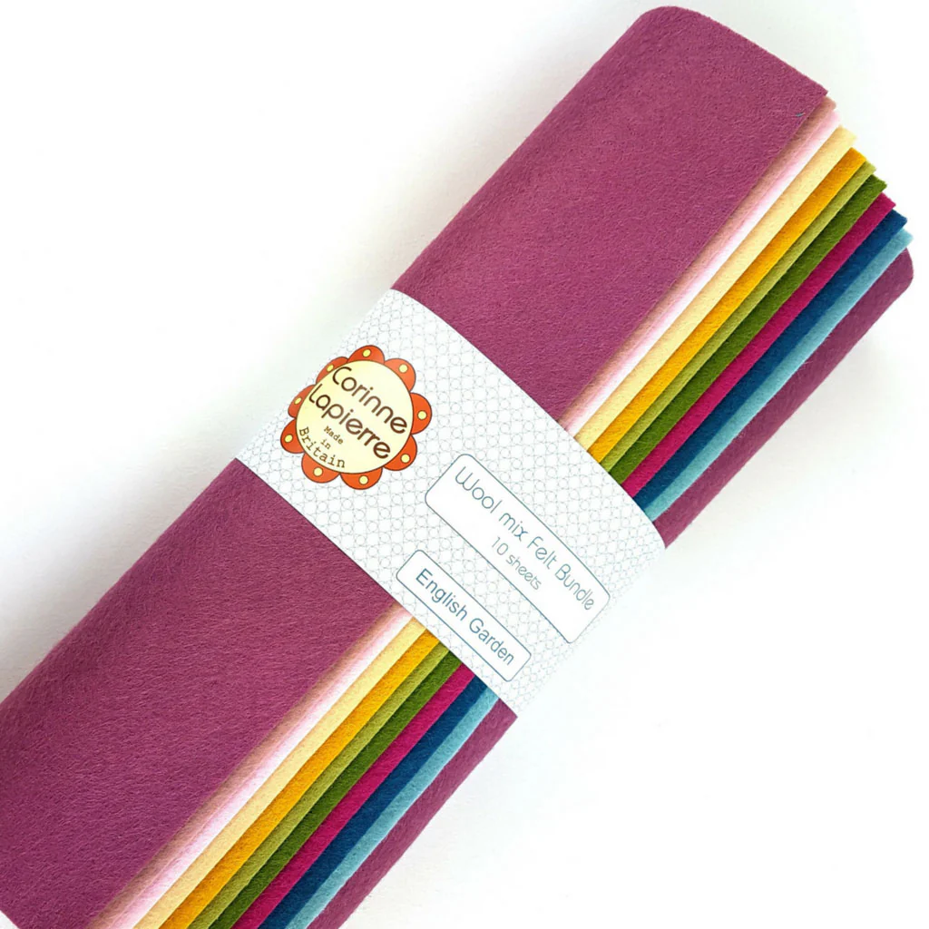 Wool Felt Bundles of 10 sheets – English Garden