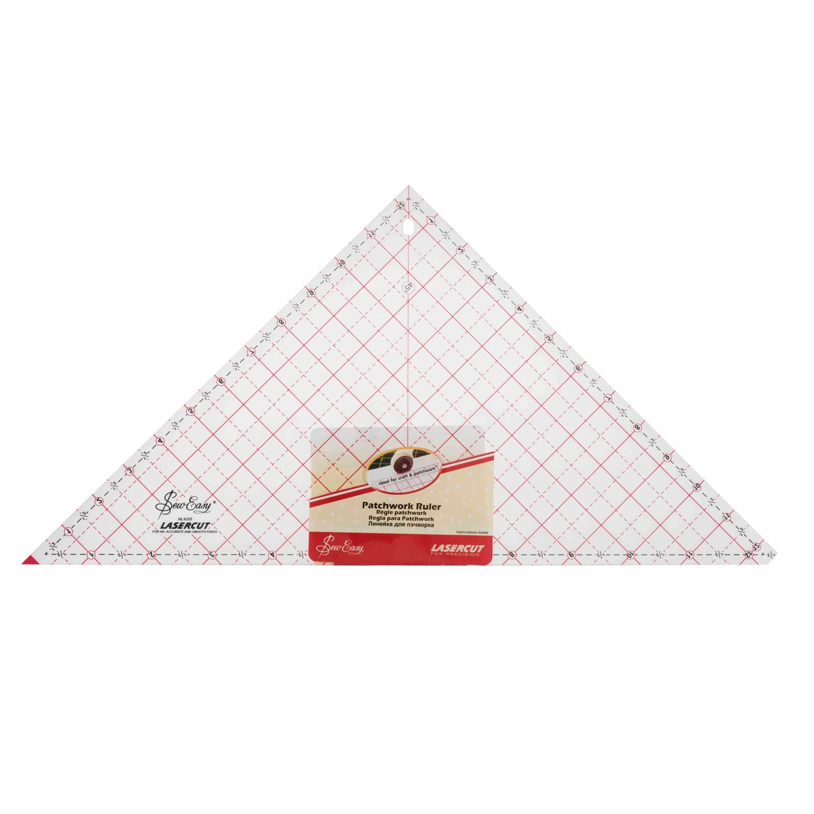 Ruler: Patchwork: Triangle: 12.5in