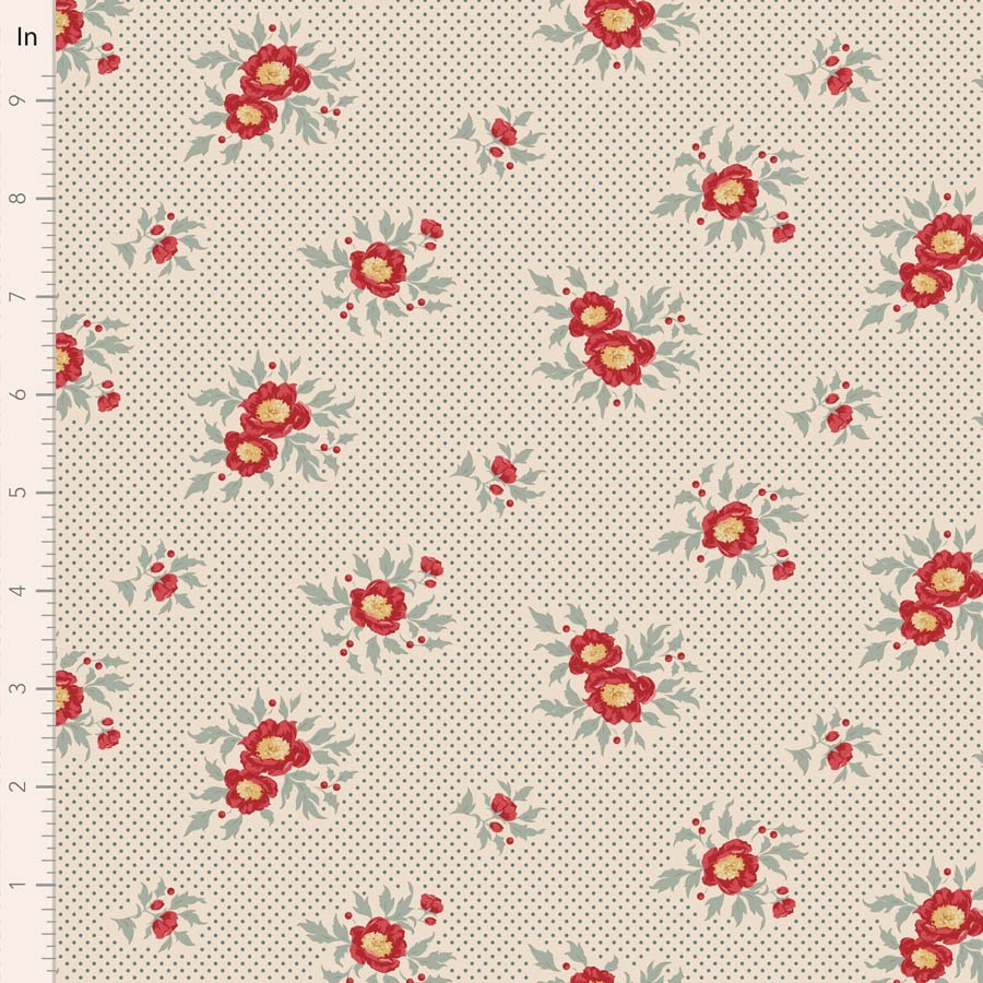 Tilda Merry Little Christmas – Joy Blue Fabric (Pre-order July 2027)
