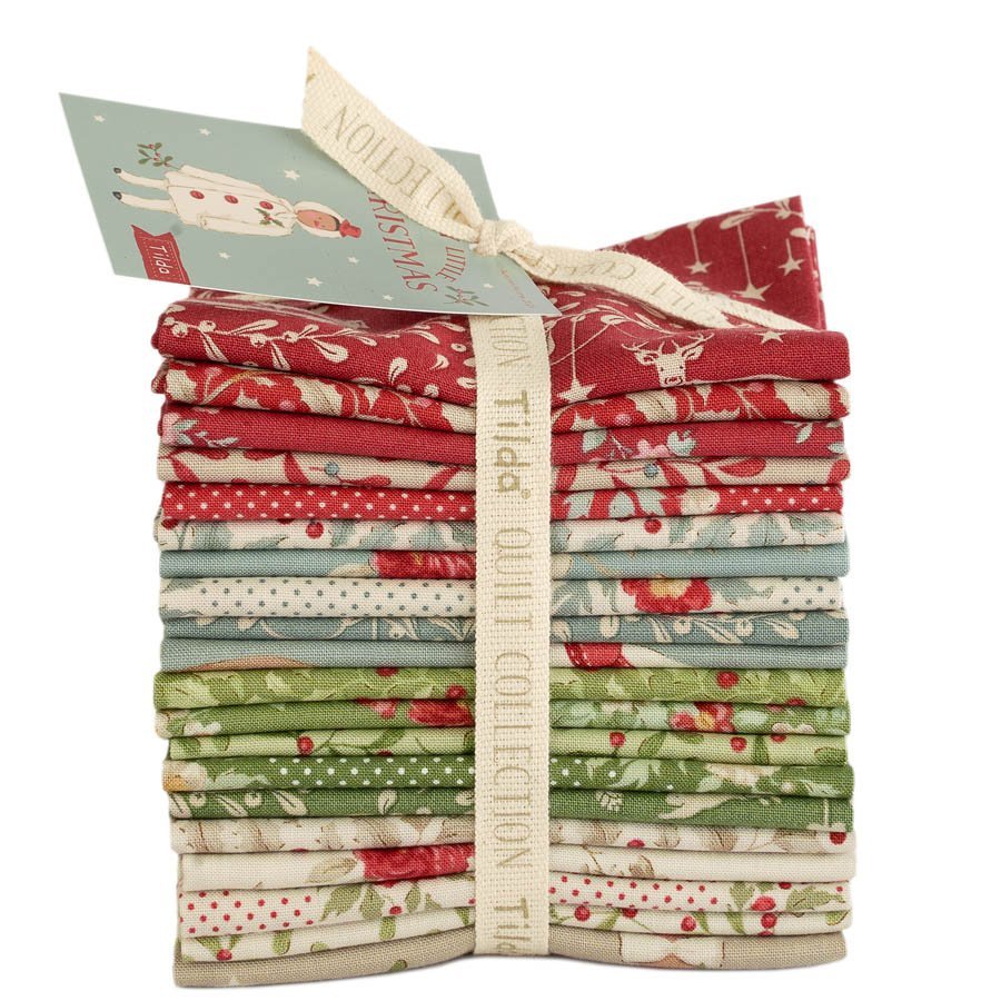 Tilda Merry Little Christmas – Fat Eighth Bundle, Complete Collection (20 fabrics) (Pre-order July 2027)