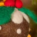 felt christmas pudding bauble 2