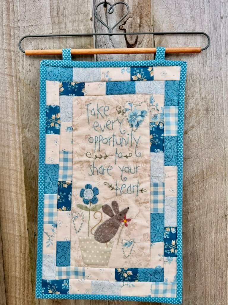 Make It Blue Wall Hanging Bundle: Book, Kit & Heart Hanger