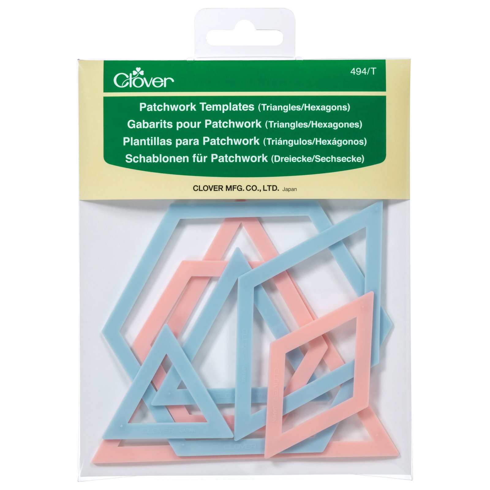Clover Patchwork Templates – Triangle and Hexagon